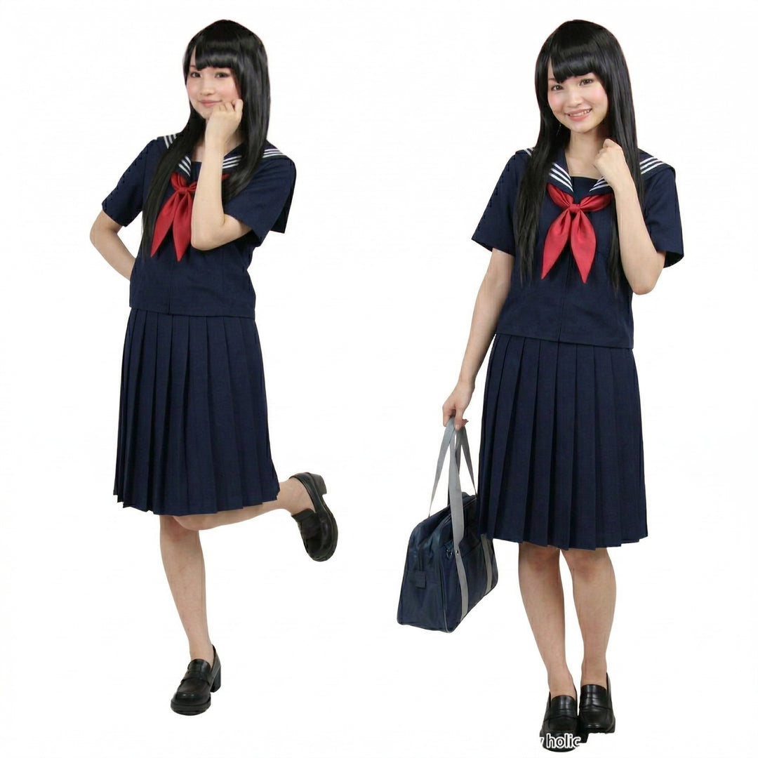 本格セーラー服 (コスプレ衣装)｜S〜5XL 大きいサイズ対応【半袖/長袖