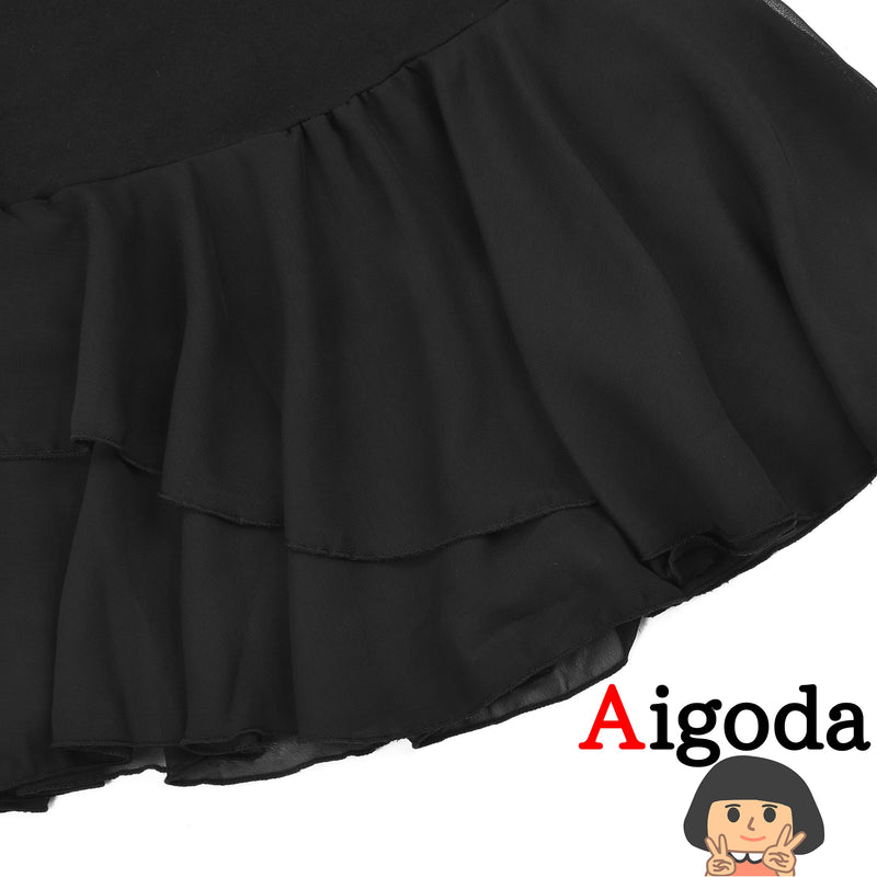 【Aigoda】バレエ レオタード スカート付き 5色 子供 キッズ ジュニア 大人 新体操 キャミソール 練習着 人気 可愛い バレエ衣装