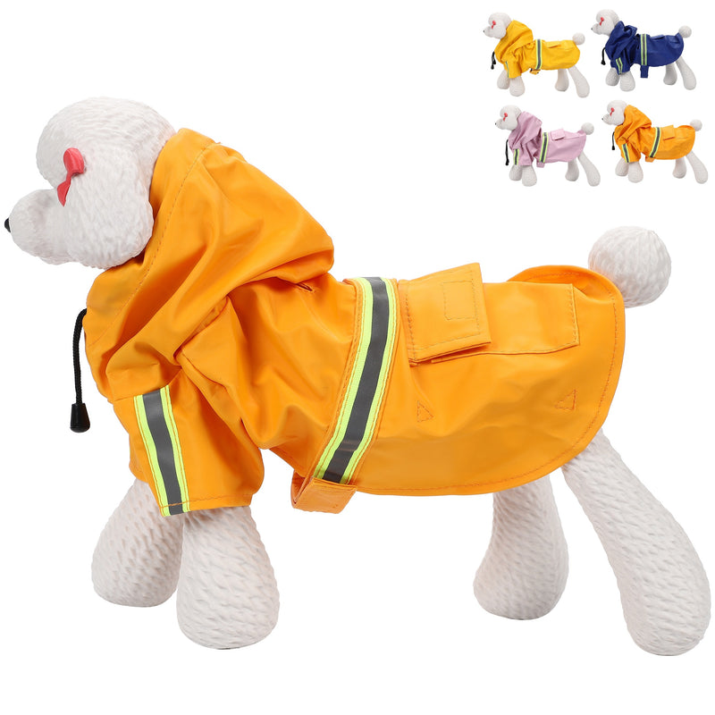 【Aigoda】犬 レインコート 小型犬 中型犬 大型犬 着せやすい ポンチョタイプ フード付き 大きいサイズ 調整可