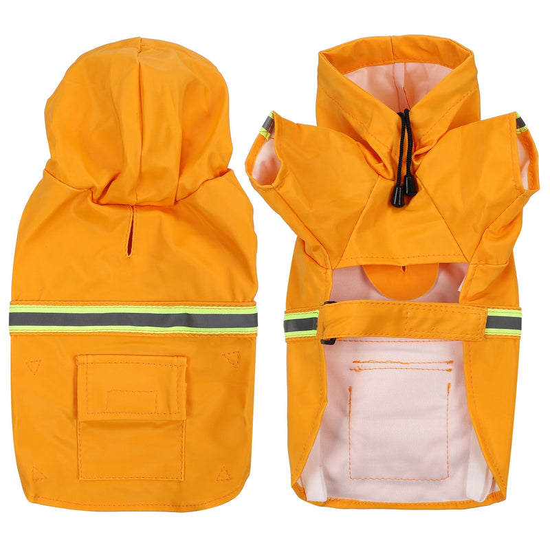 【Aigoda】犬 レインコート 小型犬 中型犬 大型犬 着せやすい ポンチョタイプ フード付き 大きいサイズ 調整可