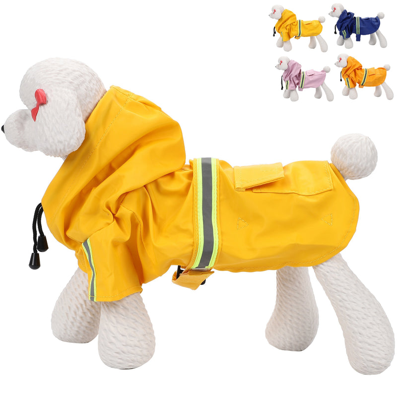 【Aigoda】犬 レインコート 小型犬 中型犬 大型犬 着せやすい ポンチョタイプ フード付き 大きいサイズ 調整可