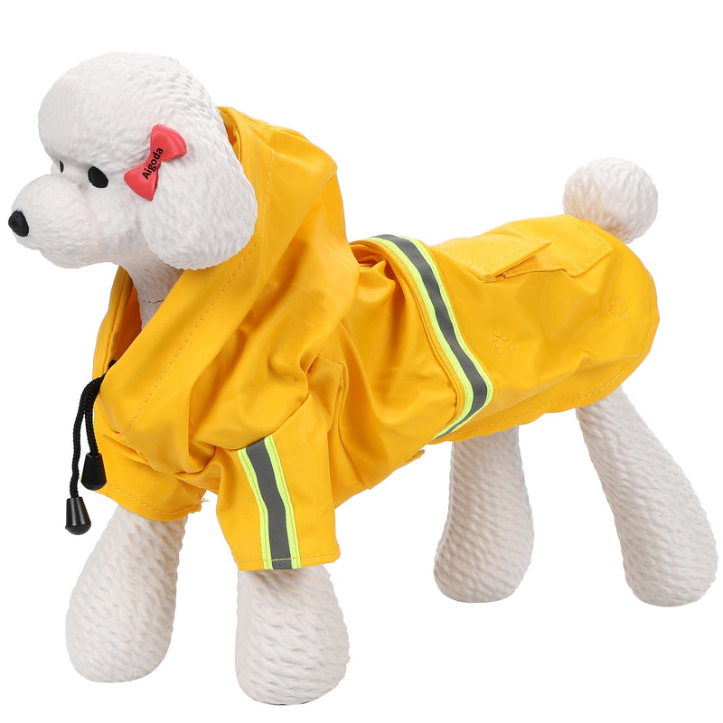 【Aigoda】犬 レインコート 小型犬 中型犬 大型犬 着せやすい ポンチョタイプ フード付き 大きいサイズ 調整可