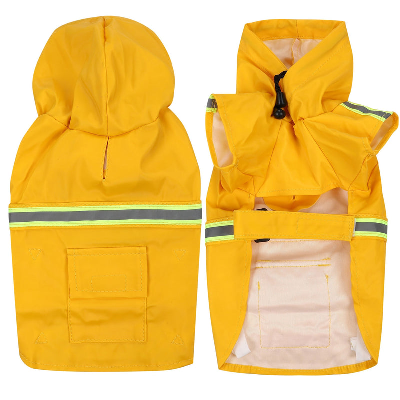 【Aigoda】犬 レインコート 小型犬 中型犬 大型犬 着せやすい ポンチョタイプ フード付き 大きいサイズ 調整可