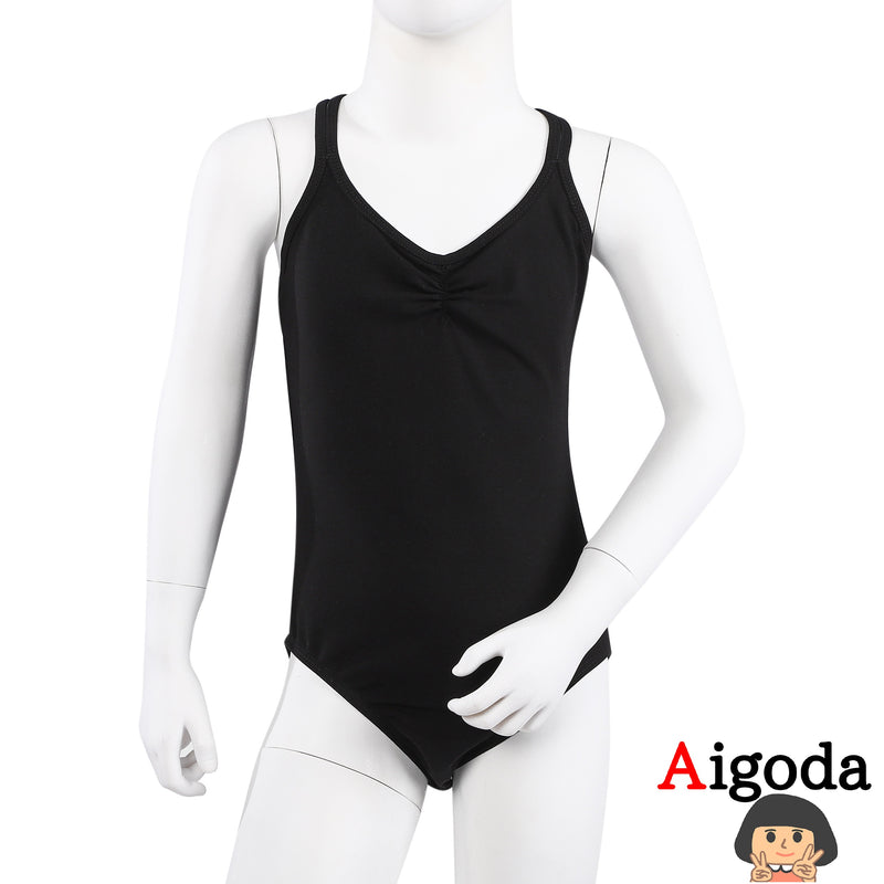 【Aigoda】 バレエレオタード スカートなし 子供 大人 キッズ ジュニア キャミソール バレエ レオタード