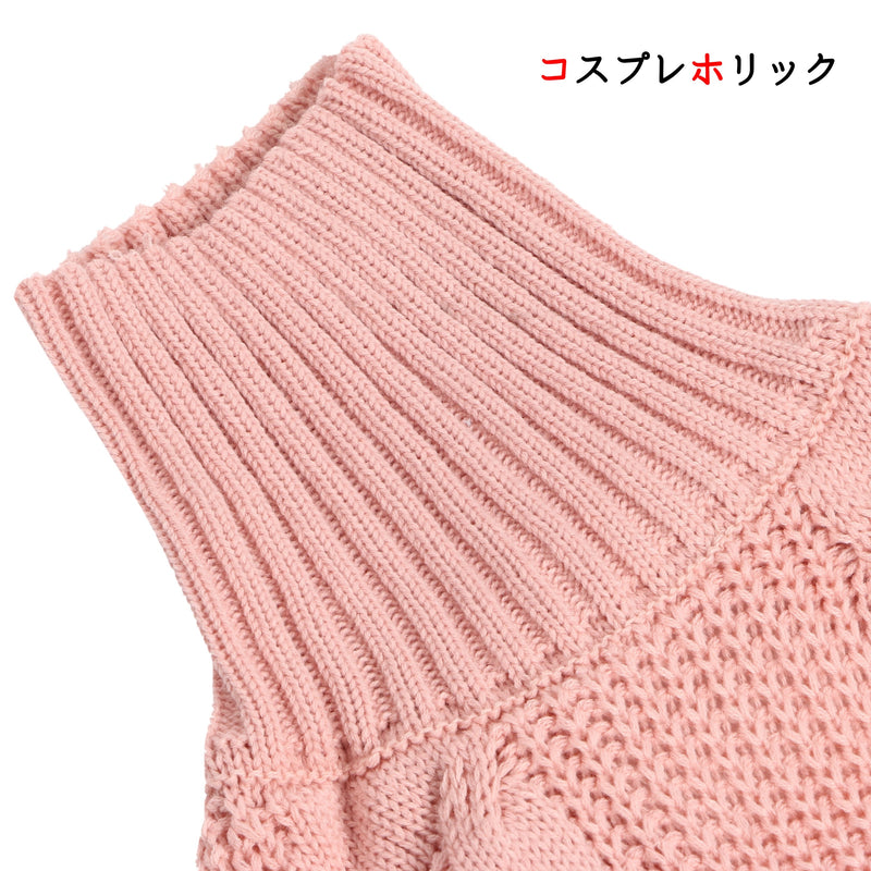 【コスプレホリック】バックレス セーター ニット ワンピース 6色 6サイズ 大きいサイズ 背中開き