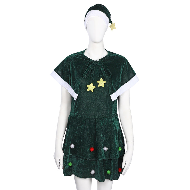 【コスプレホリック】 ツリー サンタ 仮装 パーティー パーティ クリスマスツリー かわいい ワンピ 可愛い キュート レディース 女性 女性用 男性 男性用 お洒落 グリーン