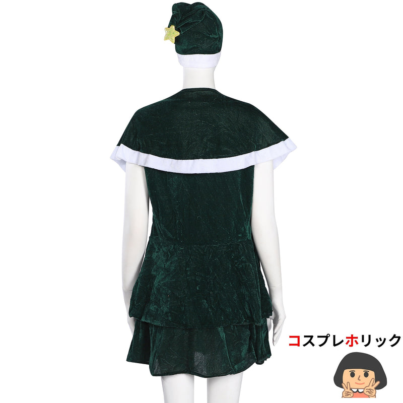 【コスプレホリック】 ツリー サンタ 仮装 パーティー パーティ クリスマスツリー かわいい ワンピ 可愛い キュート レディース 女性 女性用 男性 男性用 お洒落 グリーン