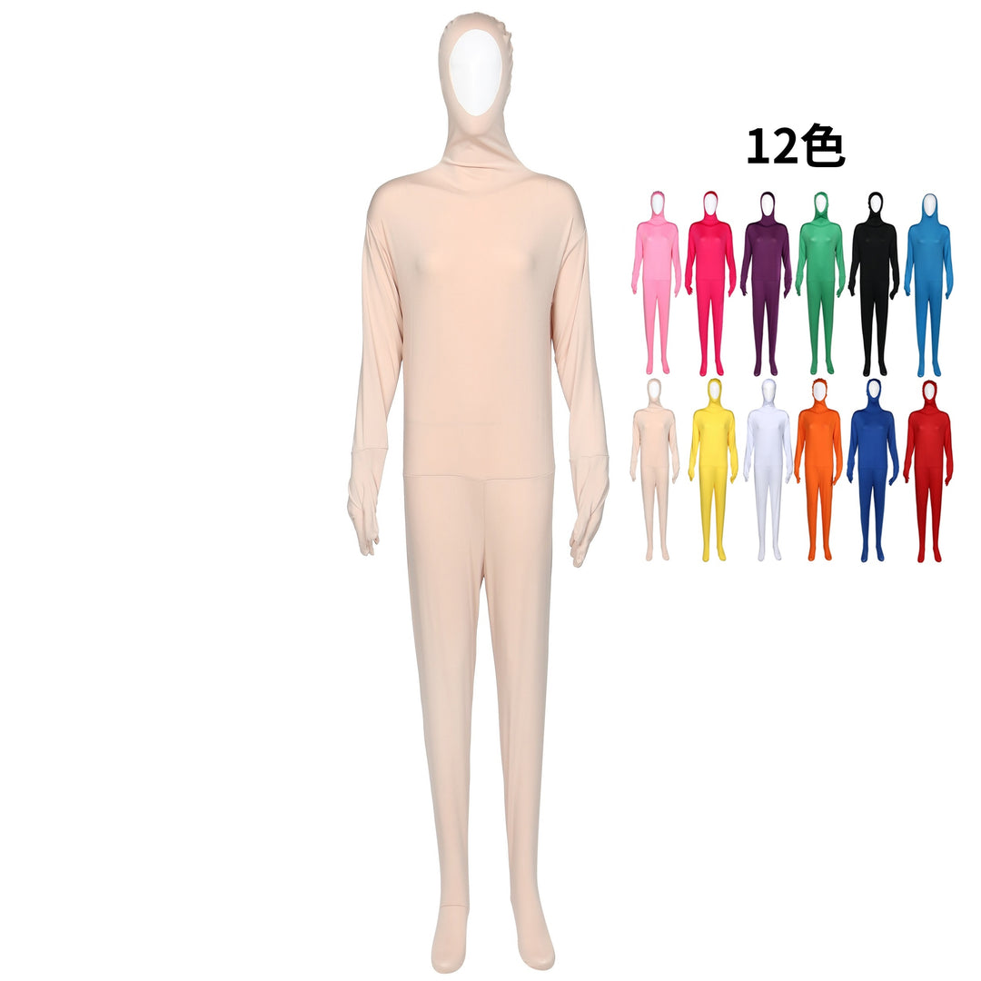 着ぐるみ 肌タイツ 男性M 胸パットポケット 顔開き