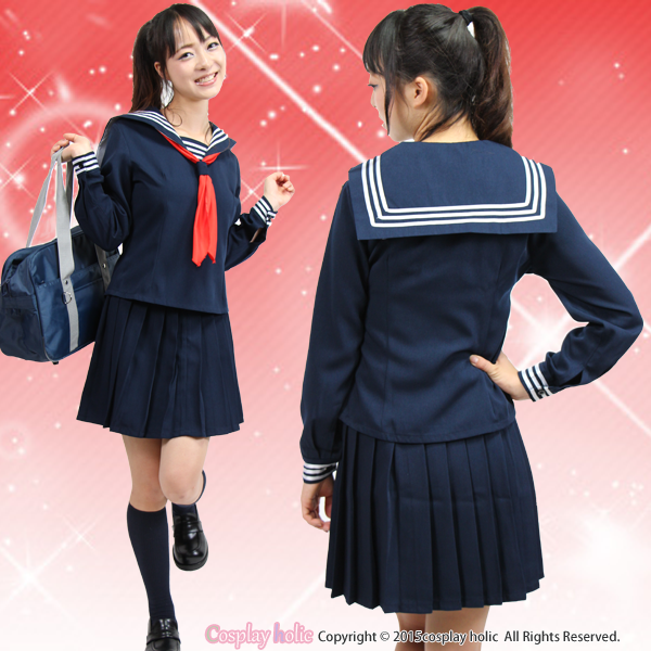 セーラー服 新品 スケバン 夏 セーラー服 ロングスカート ヤンキー 白 白3本線